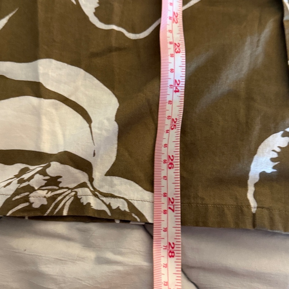 Club Monaco Brown and White Floral Casual Shirt - Picture 5 of 5